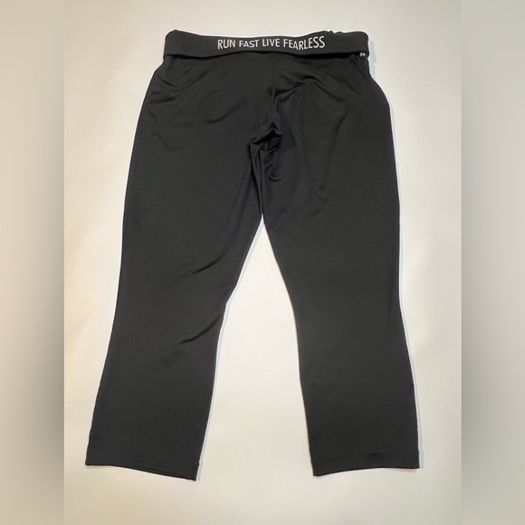 Nike Running Dri-Fit Woman's Leggings Large Black Crop Capri - Picture 15 of 15